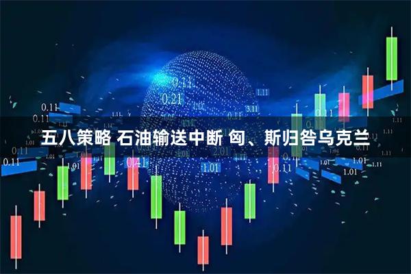 五八策略 石油输送中断 匈、斯归咎乌克兰